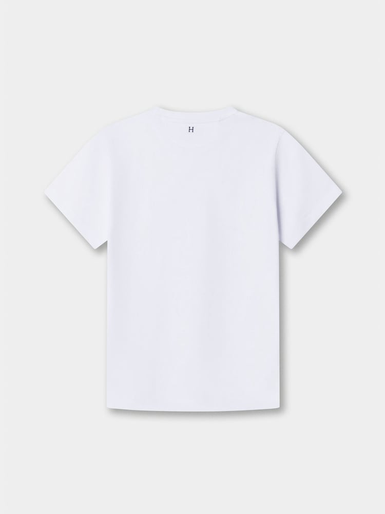 Hackett White Classic Fit Short Sleeve Harry T-Shirt - Image 2 of 4 Hackett White Classic Fit Short Sleeve Harry T-Shirt - Image 2 of 4