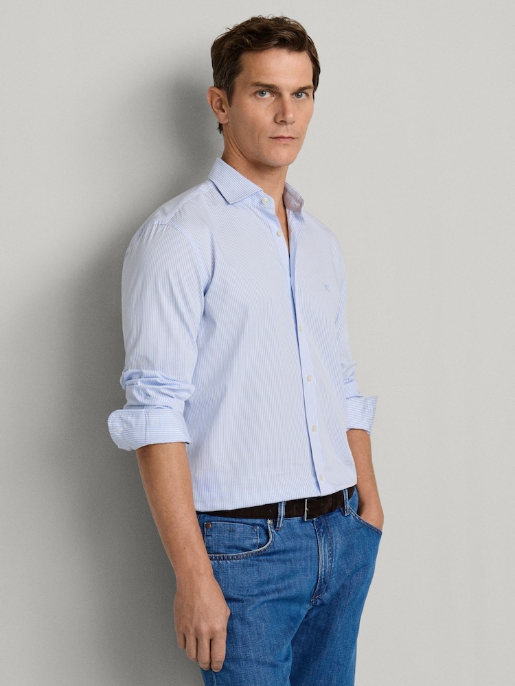 Hackett Blue City Bengal Stripe Shirt - Image 1 of 7