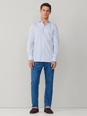 Hackett Blue City Bengal Stripe Shirt - Image 6 of 7