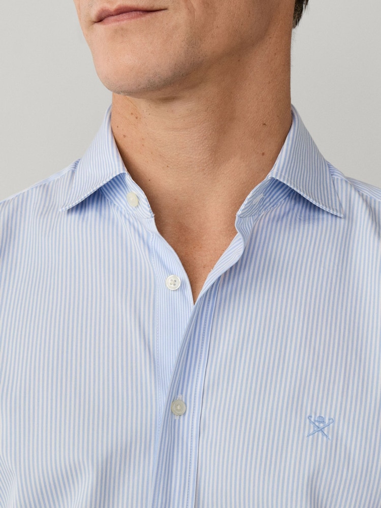 Hackett Blue City Bengal Stripe Shirt - Image 7 of 7