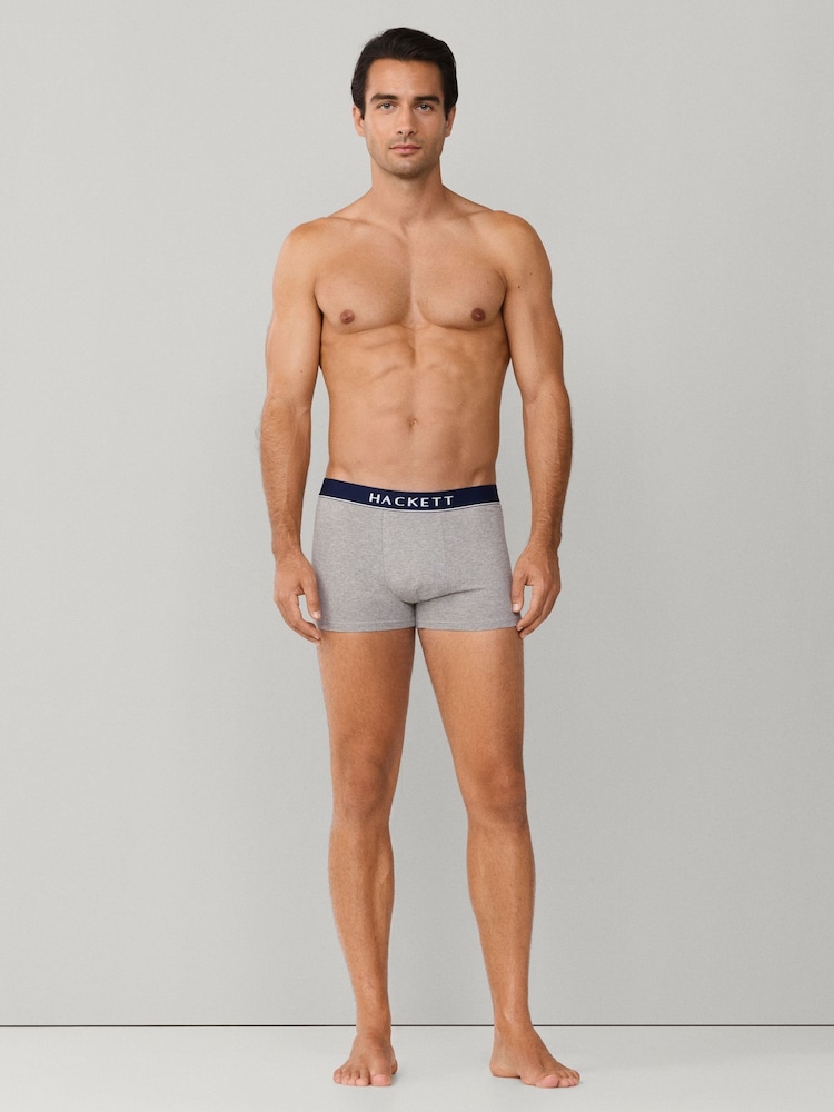 Hackett Grey Colour Trunks 3 Pack - Image 2 of 9 Hackett Grey Colour Trunks 3 Pack - Image 2 of 9