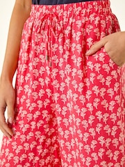 Roman Petite Border Print Cropped Trousers - 圖片 5，共 5