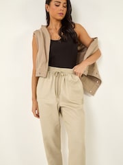 كريم - بنطلون بخصر قابل للتمدد من Roman - Image 1 of 5