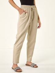 كريم - بنطلون بخصر قابل للتمدد من Roman - Image 4 of 5