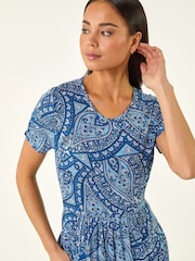 Roman Petite Paisley Gathered Dress - 圖片 4/5