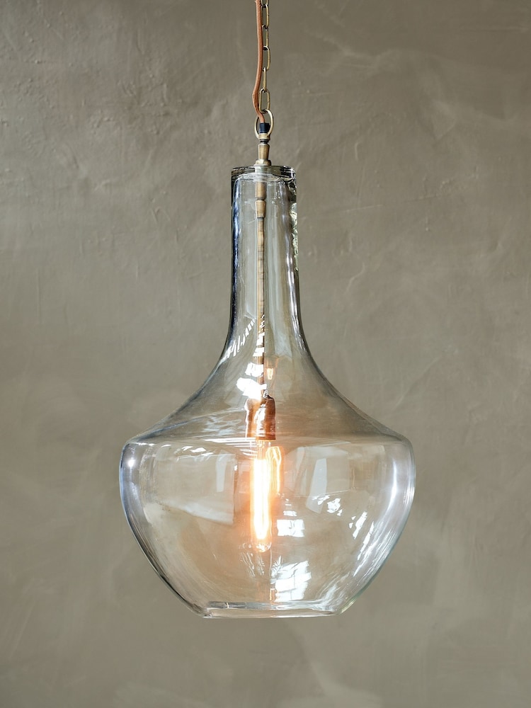 Nkuku Clear Agatarla Glass Pendant - Image 1 of 4 Nkuku Clear Agatarla Glass Pendant - Image 1 of 4