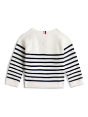 Tommy Hilfiger White Essential Raglan Sleeve Cardigan - Image 2 of 2
