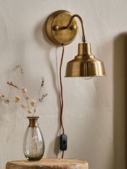 Nkuku Antique Brass Nar Wall Lamp - Image 2 of 5