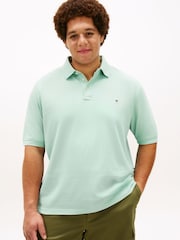 Tommy Hilfiger Green Plus 1985 Regular Fit Pique Polo Shirt - Image 1 of 5