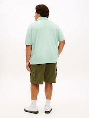 Tommy Hilfiger Green Plus 1985 Regular Fit Pique Polo Shirt - Image 3 of 5