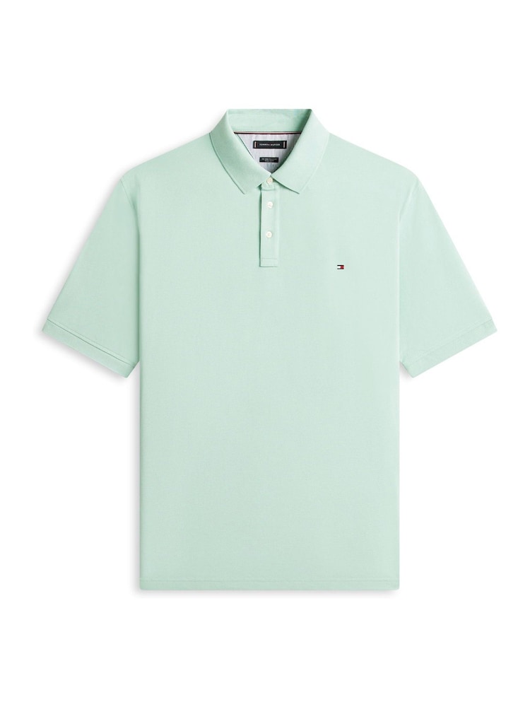 Tommy Hilfiger Green Plus 1985 Regular Fit Pique Polo Shirt - Image 5 of 5