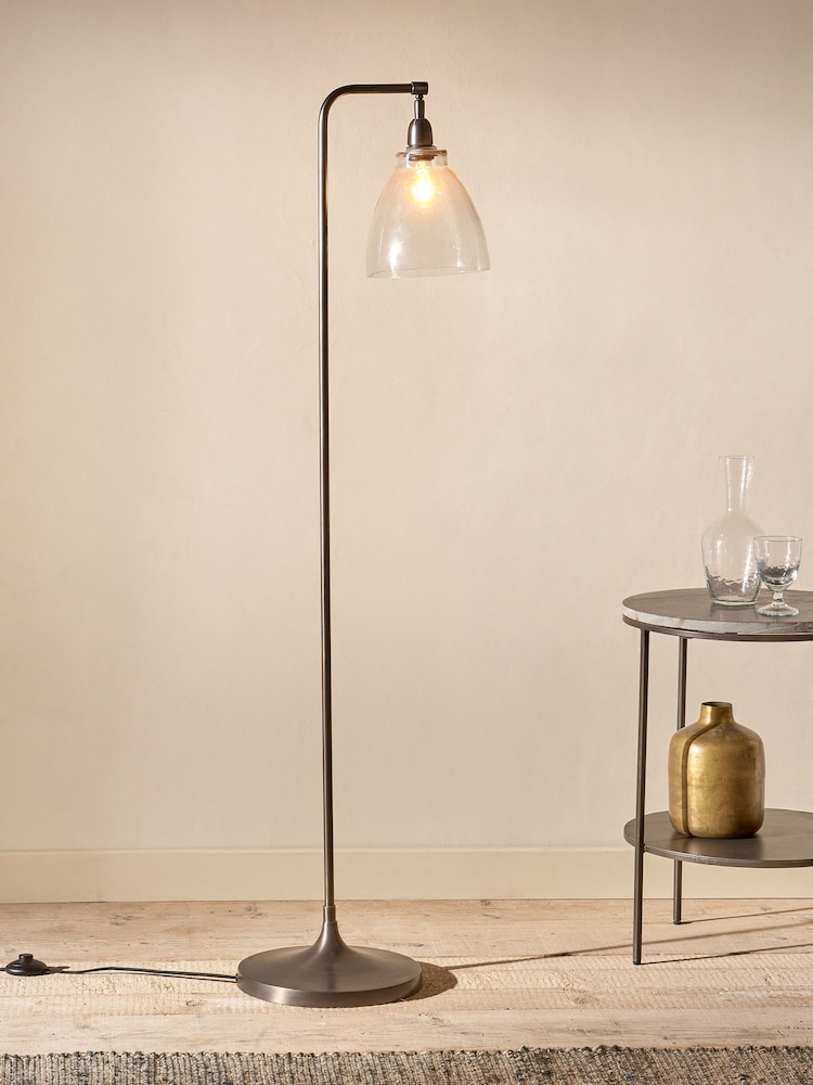 Nkuku Aged Bronze Muturi Floor Lamp - Image 1 of 2 Nkuku Aged Bronze Muturi Floor Lamp - Image 1 of 2