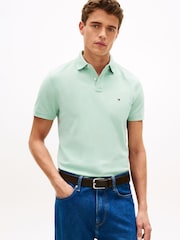 Tommy Hilfiger Green 1985 Regular Fit Pique Polo Shirt - Image 1 of 5