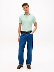 Tommy Hilfiger Green 1985 Regular Fit Pique Polo Shirt - Image 2 of 5