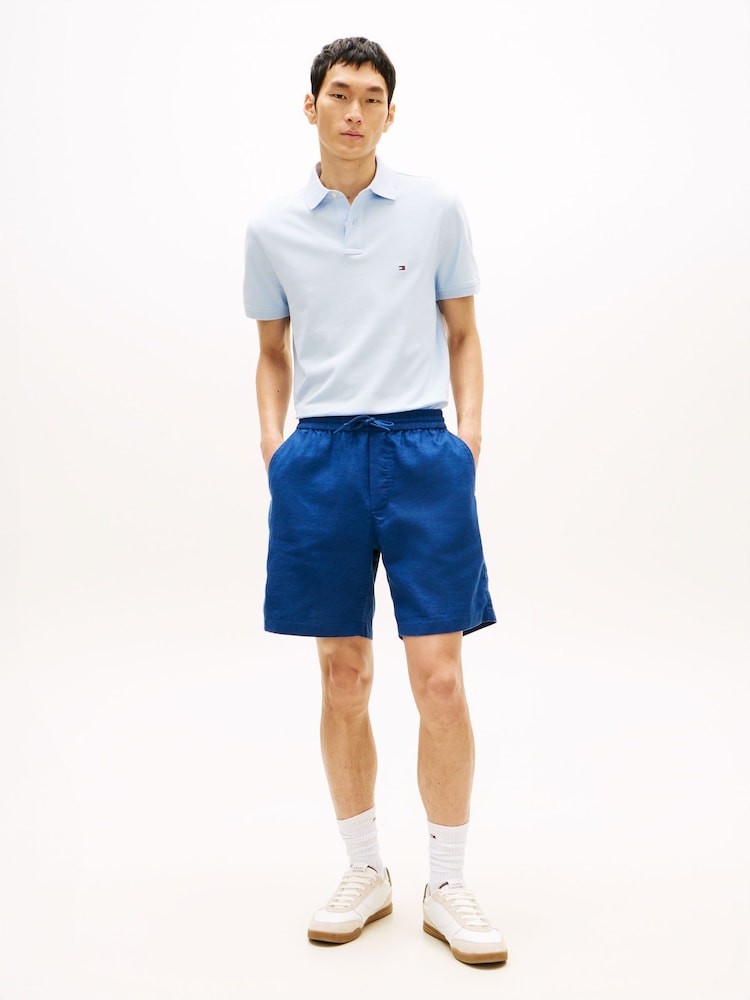 Tommy Hilfiger Dover Linen Blend Inseam Chino Shorts - Imaginea 2 din 5
