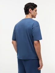 Tommy Hilfiger Blue Original Logo Lounge T-Shirt - Image 3 of 5