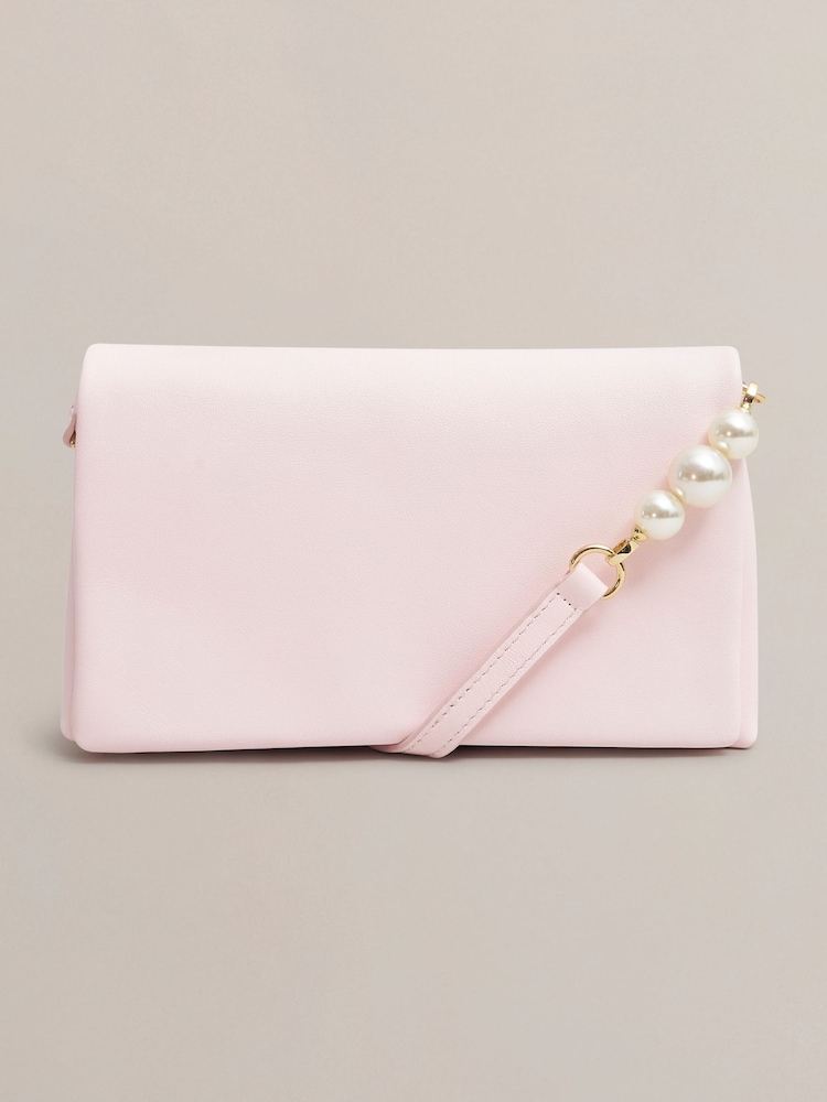 Hobbs Pink Jas Pearl Clutch - Image 2 of 3 Hobbs Pink Jas Pearl Clutch - Image 2 of 3