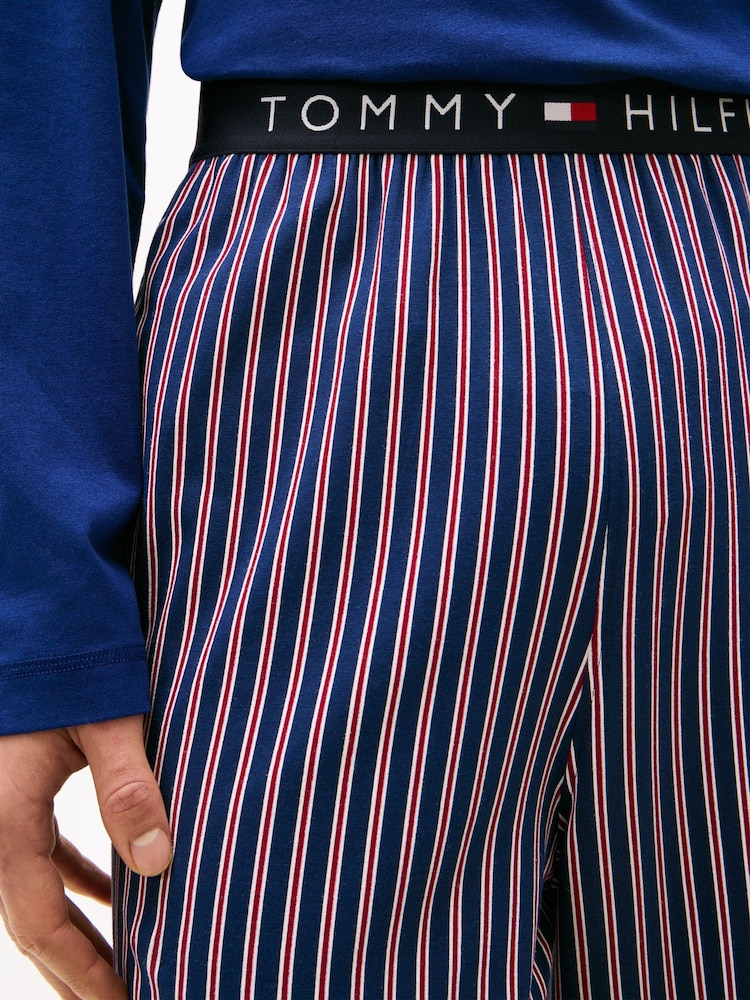 Tommy Hilfiger Blue Original Jersey Print Pyjamas Set - Image 2 of 5