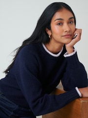 Nobodys Child Blue Bow Back Relaxed Jumper - Image 3 of 5