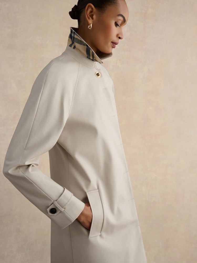 Hobbs Grey Vivienne Trench Coat - Image 3 of 3 Hobbs Grey Vivienne Trench Coat - Image 3 of 3