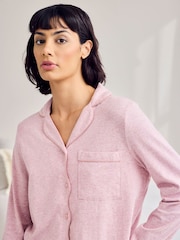 Chelsea Peers Pink Scallop Edge Short Pyjamas Set - Image 4 of 6