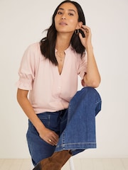 Baukjen Pink Noa Short Sleeve Blouse - Image 3 of 8
