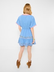 Joe Browns Blue Emma Embroidered Denim Tunic - Image 4 of 5