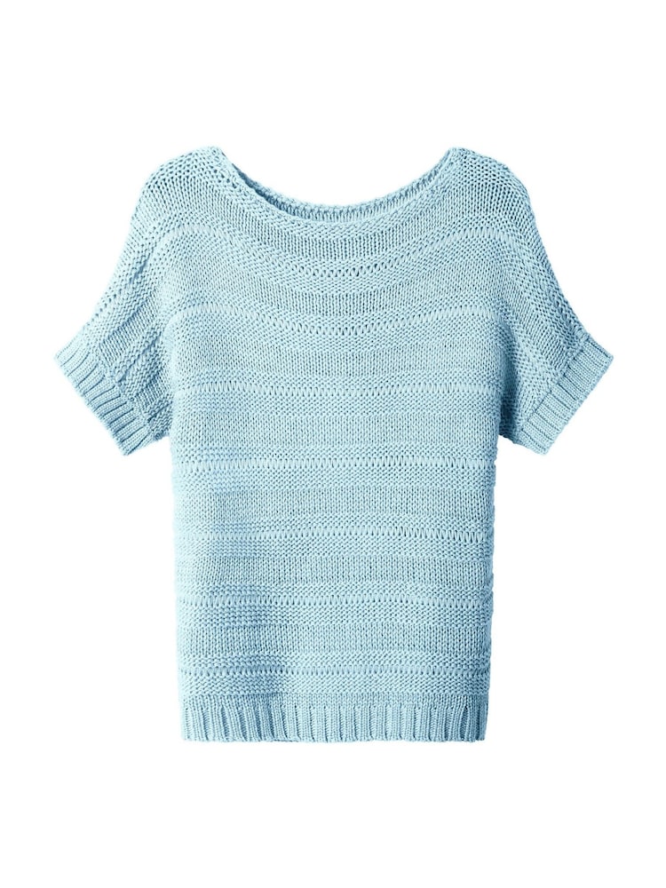 Joe Browns Blue Summer Days Short Sleeve Knitted Jumper - Image 5 of 5