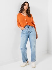 Joe Browns Orange Celia V-Neck Cardigan - Image 3 of 5