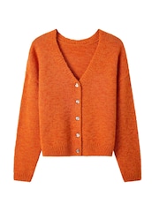 Joe Browns Orange Celia V-Neck Cardigan - Image 5 of 5