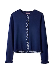 Joe Browns Blue Penelope Frill Cardigan - Image 6 of 6