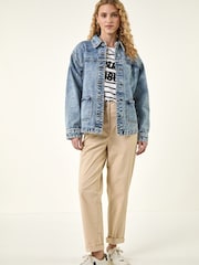 Roman Blue Denim Button Front Pocket Jacket - Image 2 of 5
