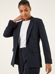 Roman Blue Tailored Collar & Revere Blazer - Image 1 of 5
