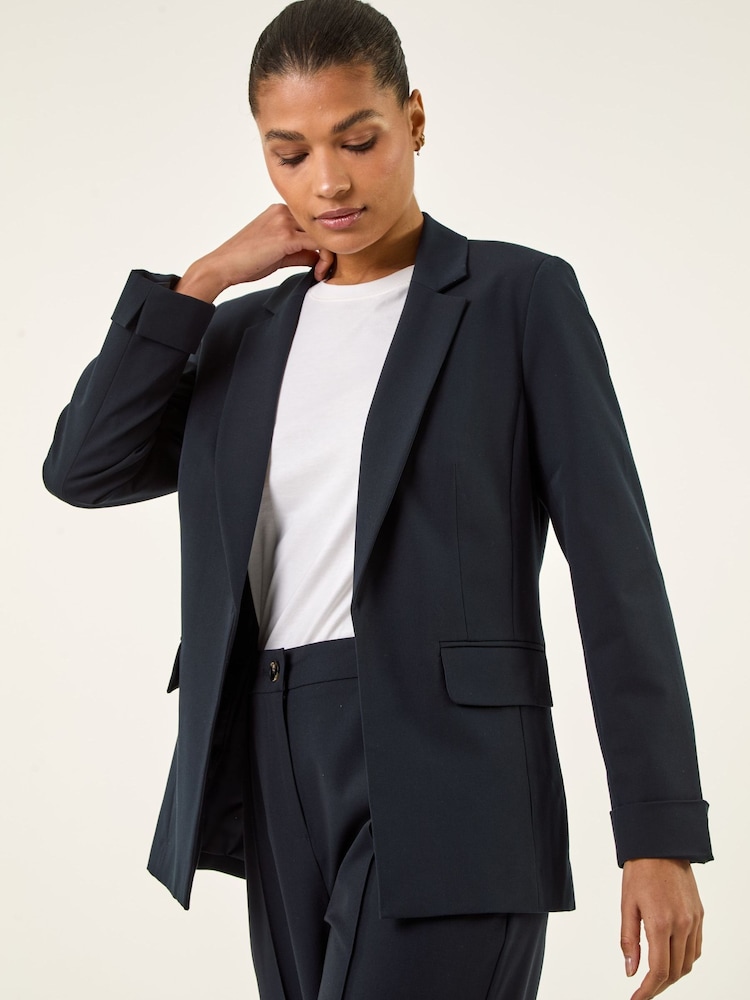 Roman Blue Tailored Collar & Revere Blazer - Image 1 of 5
