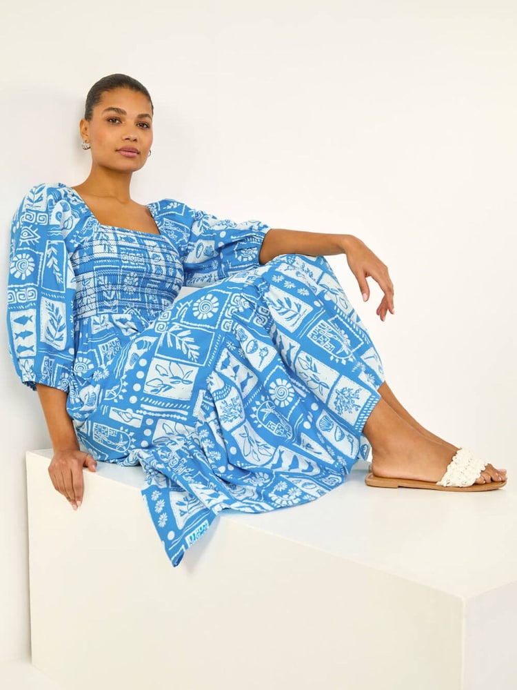 Roman Seashell Tile Midi Φόρεμα - Εικόνα 1 από 5