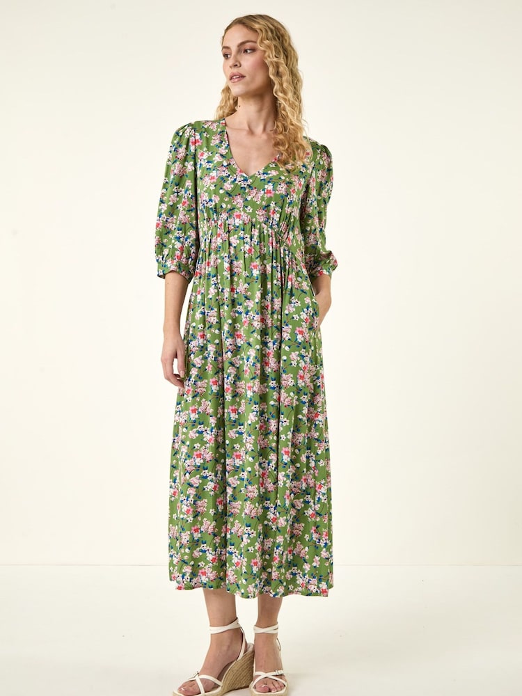 فستان متوسط الطول طبعة زهور من Roman - Image 1 of 5 فستان متوسط الطول طبعة زهور من Roman - Image 1 of 5