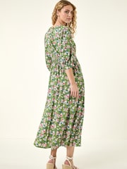 فستان متوسط الطول طبعة زهور من Roman  - Image 3 of 5