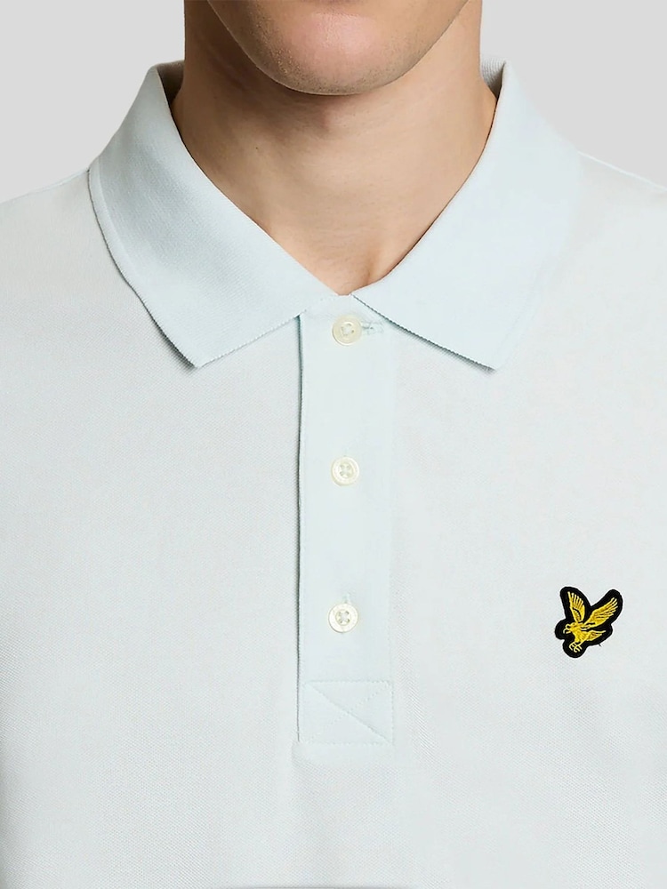 Lyle & Scott Ash Grey Classic Polo Shirt - Image 2 of 4 Lyle & Scott Ash Grey Classic Polo Shirt - Image 2 of 4