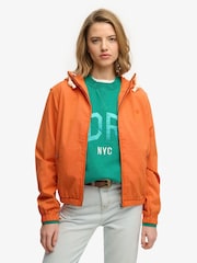 Superdry Orange Hooded Washed Twill Jacket - Image 4 of 6