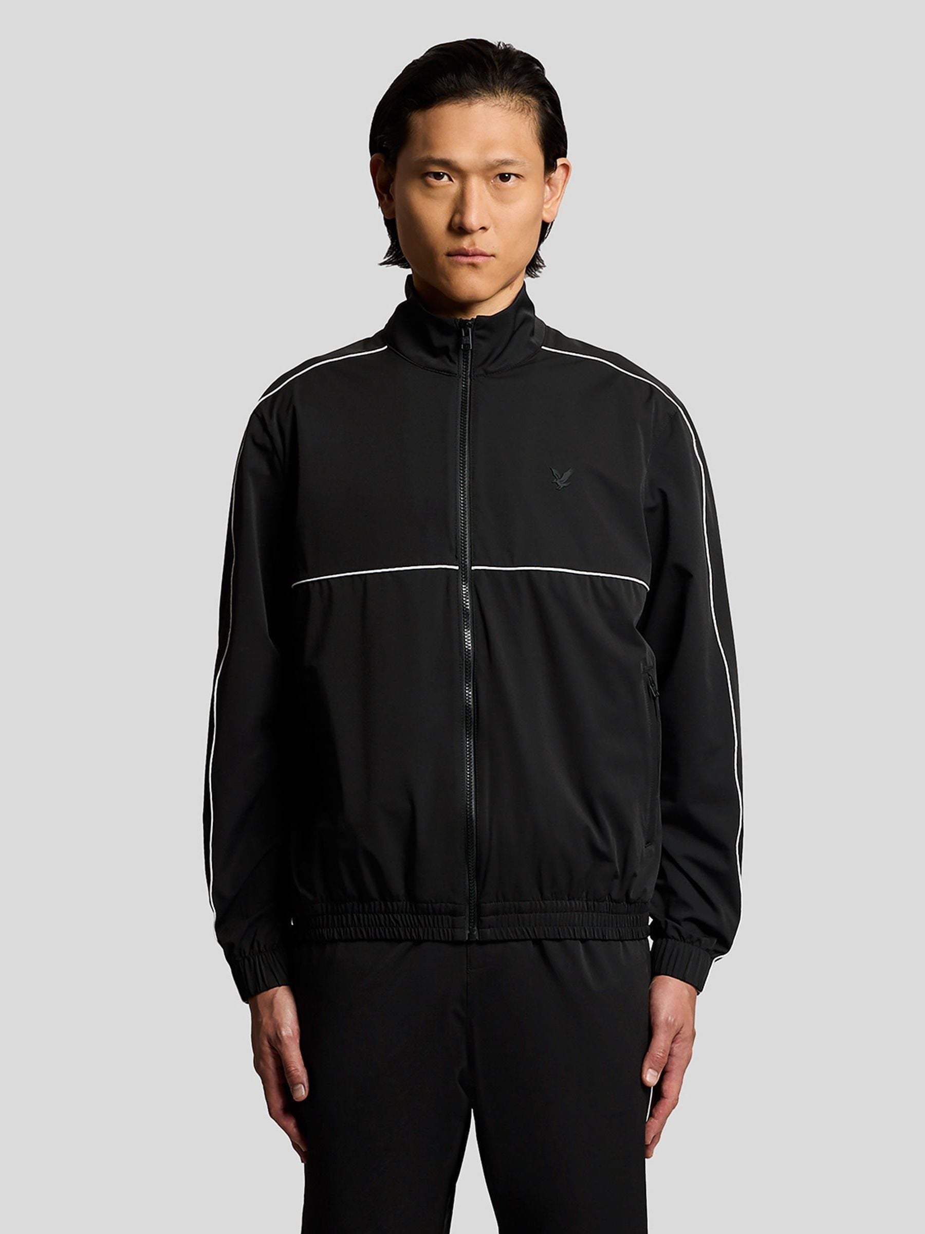 Lyle & Scott Black Nylon Tracksuit Jacket - Image 2