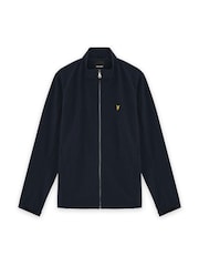 Lyle & Scott Blue Mesh Back Softshell Funnel Neck Jacket - Image 5 of 6