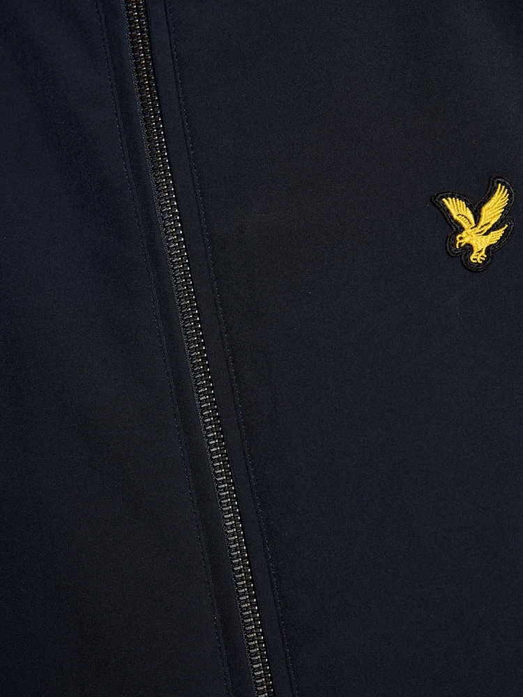 Lyle & Scott Blue Mesh Back Softshell Funnel Neck Jacket - Image 6 of 6