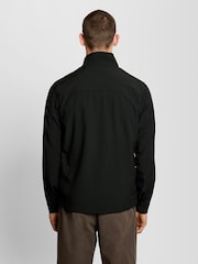 Lyle & Scott Black Mesh Back Softshell Funnel Neck Jacket - Image 3 of 6