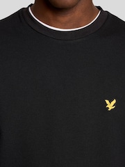 Lyle & Scott Black Crew Neck Fly Fleece - Image 4 of 6