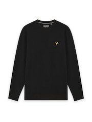 Lyle & Scott Black Crew Neck Fly Fleece - Image 6 of 6