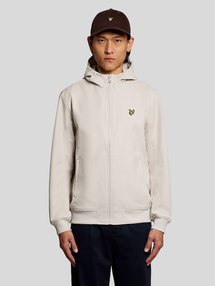 Lyle & Scott Grey Mesh Back Softshell Jacket - Image 1 of 7