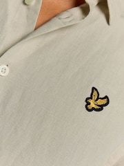 Lyle & Scott Grey Short Sleeve Linen Blend Shirt - Image 5 of 6