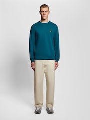 Lyle & Scott Blue Crew Neck Sweatshirt - Image 2 of 5