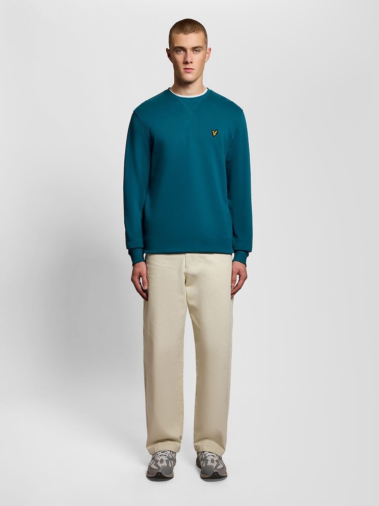 Lyle & Scott Blue Crew Neck Sweatshirt - Image 2 of 5