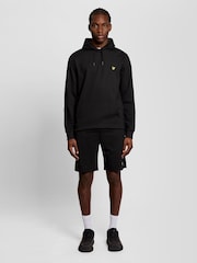 Lyle & Scott Black Fly Fleece Shorts - Image 1 of 5